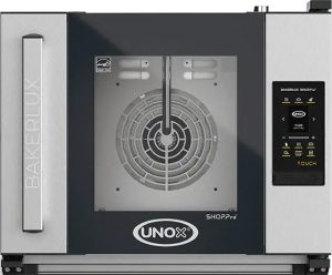Печь конвекционная UNOX XEFR-04HS-ETLV Arianna петли справа без сливного отверстия