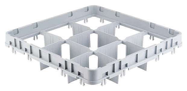 Секция дополнительная для базовой кассеты Cambro 9E1 151 мягко-серая (499х499)