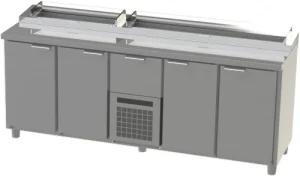 Стол холодильный саладетта HAPPYCHEF TC GS 1-1-CBR-1-1