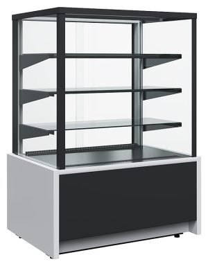Витрина хлебная Carboma KC70 N 0,6-2 Light Техно (9006-9005, черная)
