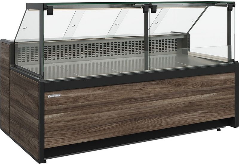 Витрина морозильная Carboma GC111 SL 2,0-1 (1008 Темный дуб)